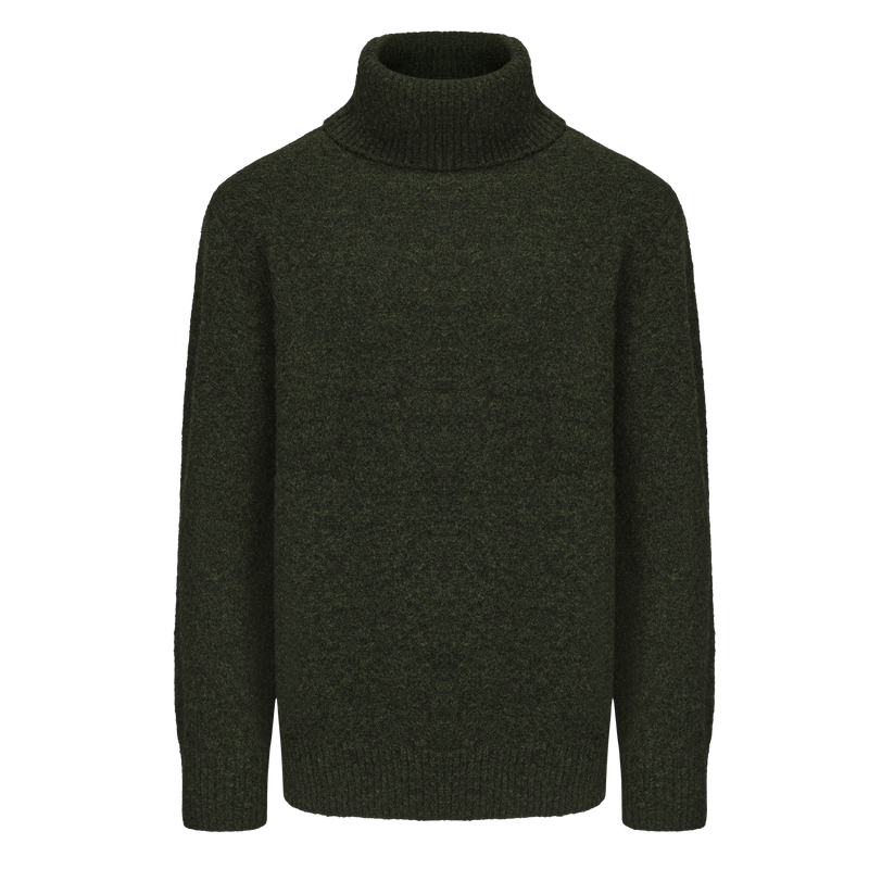 Wool Blend Turtleneck Knitted Sweater