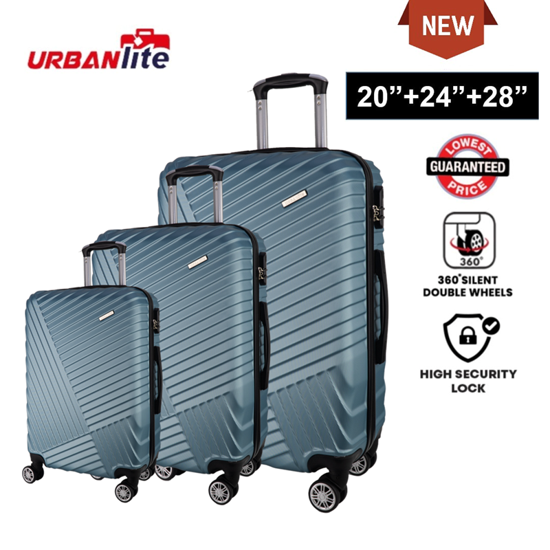 9 May 10PM-12AM : Shocking Sale $99 URBANlite 20"+24"+28" Bundle | 8-Wheel Spinner | Anti-Scratch | Hard Case Luggage