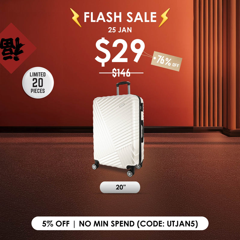 Flash Sale $29 URBANlite 20" | 8-Wheel Spinner | Anti-Scratch | Hard Case Luggage