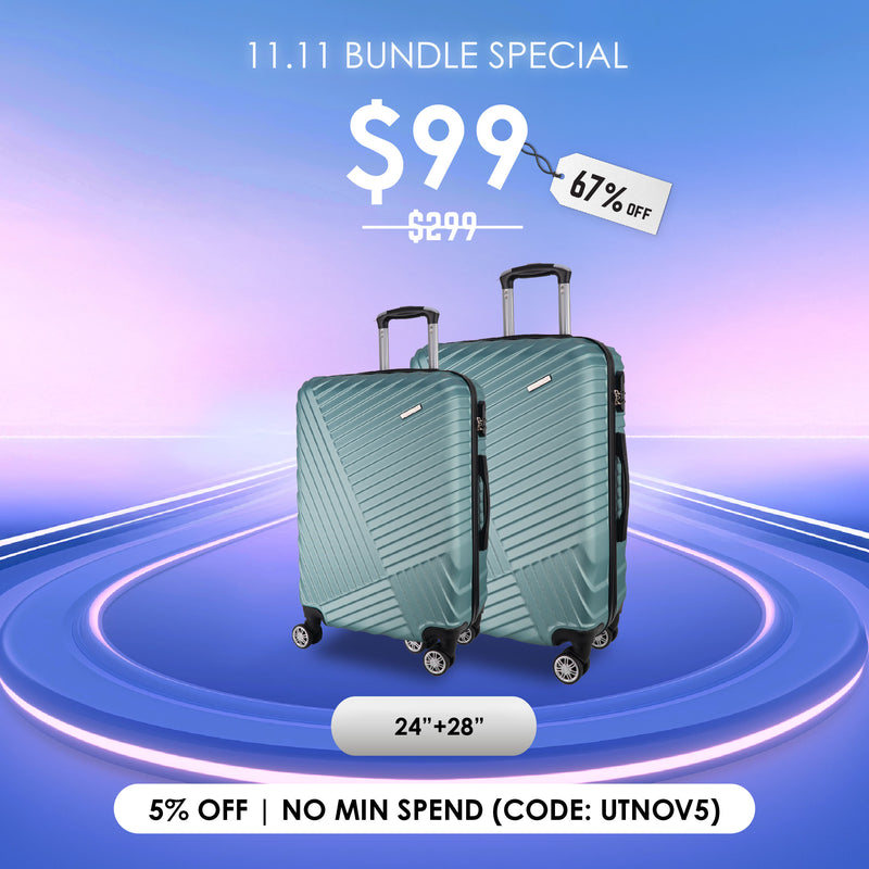 URBANlite Novus  24"+28" Bundle | 8-Wheel Spinner | Hard Case Luggage