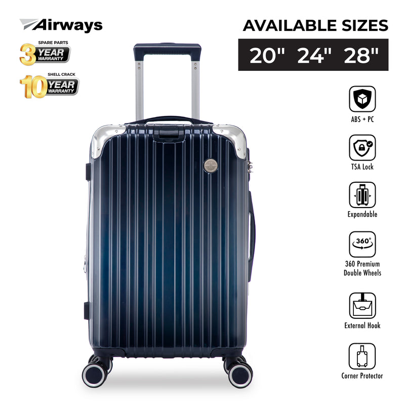 (Coming Soon) Terminal Prime 20" /  24" / 28"  360° 8-Wheel Spinner | TSA Lock I Expandable I Corner Guard IABS +PC