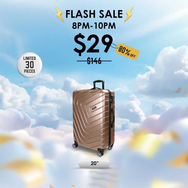 10 May : 8PM-10PM : Shocking Sale $29 URBANlite 20" | 8-Wheel Spinner | Anti-Scratch | Hard Case Luggage