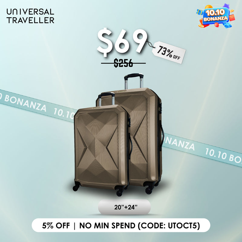 URBANlite Rubik 20"+24" Bundle | 4-Wheel Spinner | Hard Case Luggage