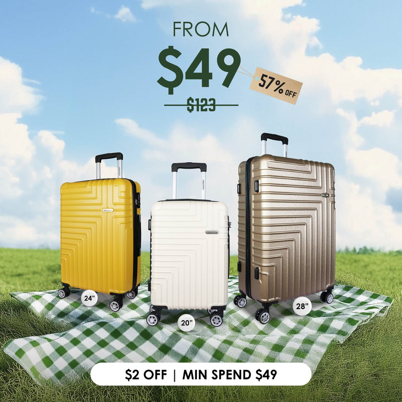 (NEW LAUNCH) URBANlite Sierra 20"/24"/28" | 8-Wheel Spinner | Anti-Scratch | Hard Case Luggage