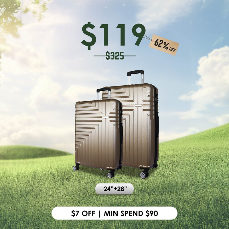 (NEW LAUNCH) URBANlite Sierra 24"+28" | 8-Wheel Spinner | Anti-Scratch | Hard Case Luggage