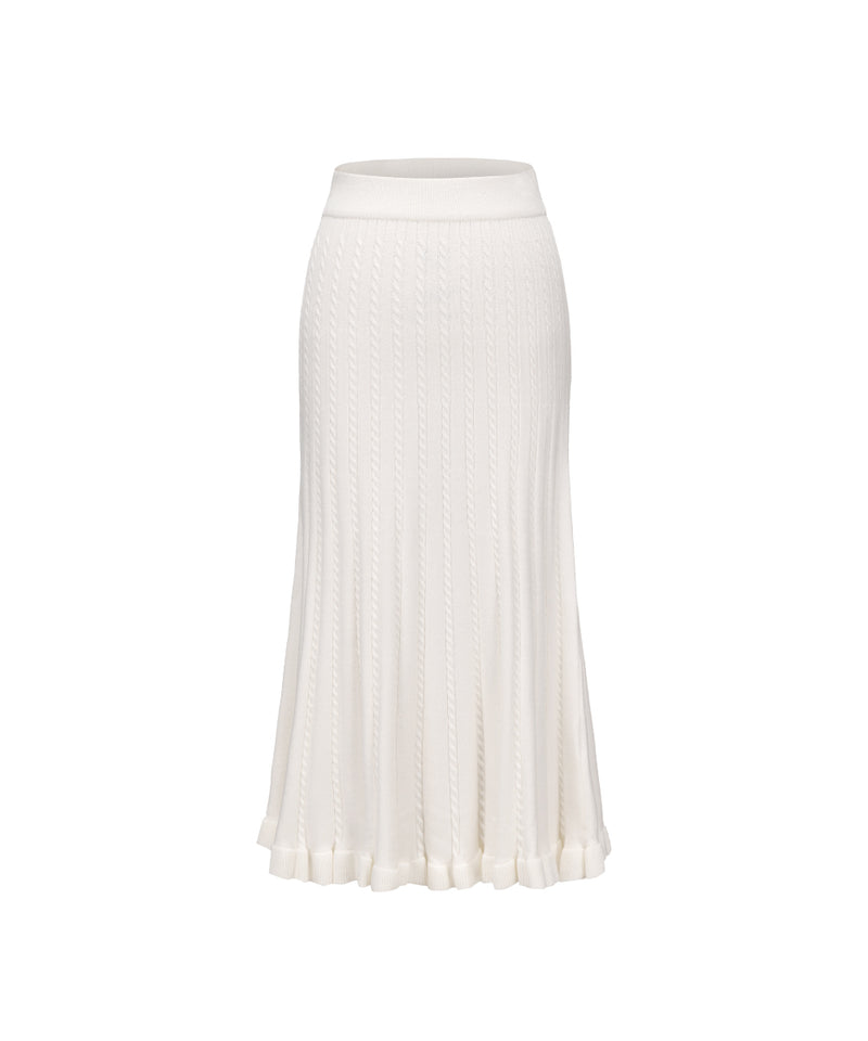 WOMEN KNITTED FLARE SKIRT