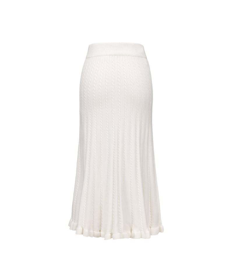 WOMEN KNITTED FLARE SKIRT