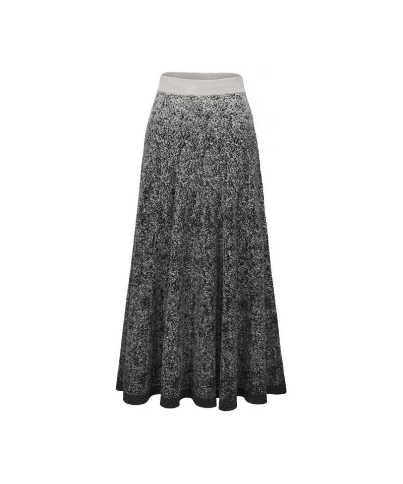 WOMEN KNITTED FLARE SKIRT