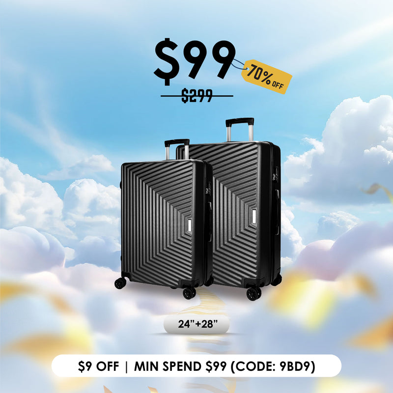 URBANlite Trapez 24"+28" Bundle | 8-Wheel Spinner | Anti-Scratch | Hard Case Luggage