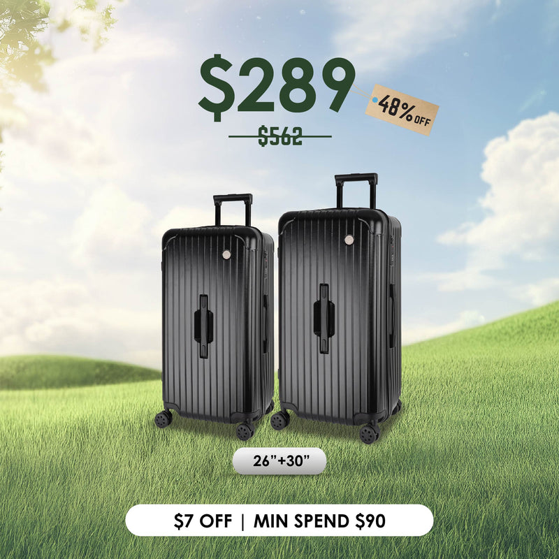 Terminal Trunk  26"+30" Bundle  360° 8-Wheel Spinner | TSA | Anti Theft Zipper  | ABS +PC