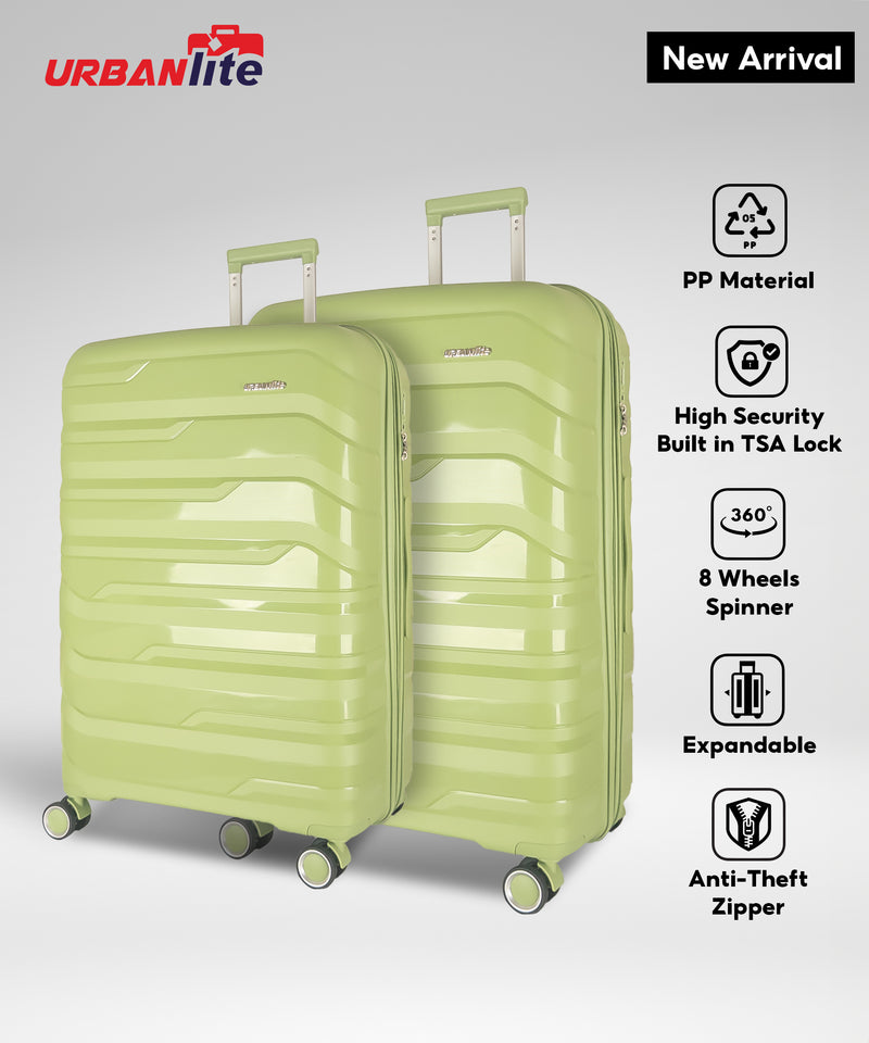 (NEW LAUNCH) Urbanlite TROVE 2.0 -  24" + 28" Bundle"  360° 8-Wheel Spinner | TSA I Expandable | Anti Theft | 100% Polypropylene