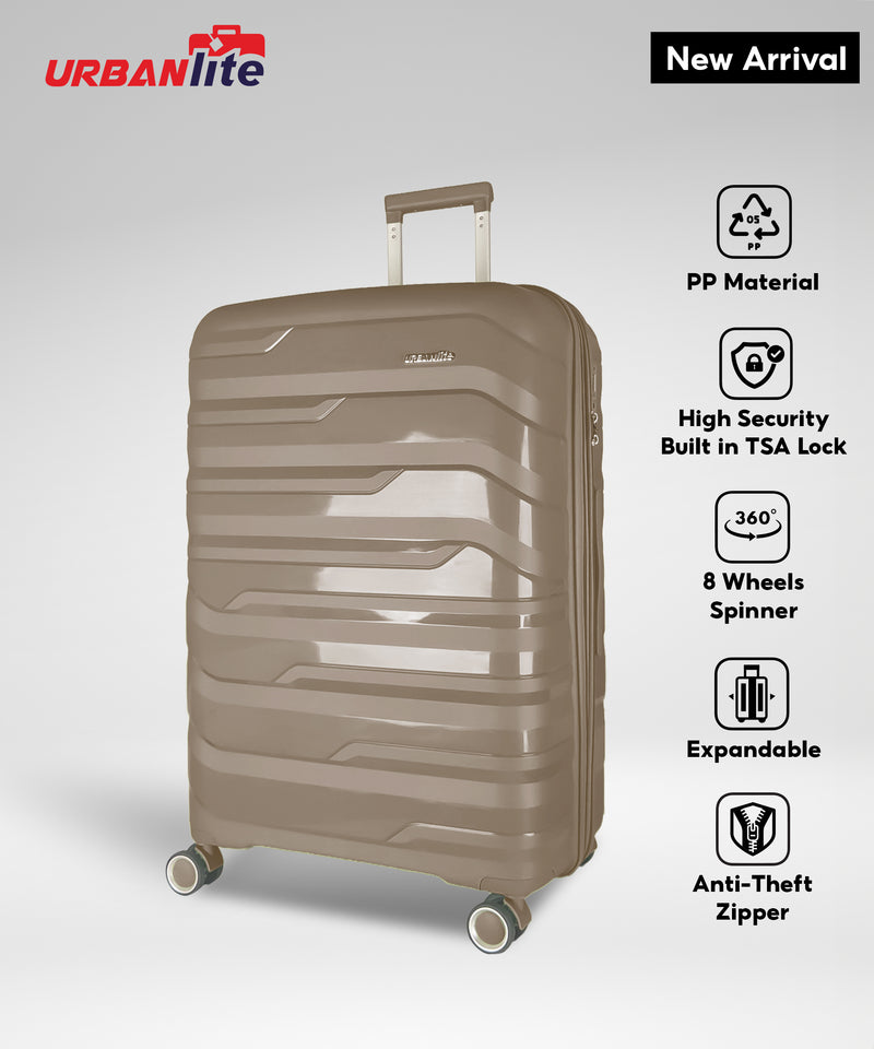 Urbanlite TROVE  2.0-20" / 24" / 28" 360° 8-Wheel Spinner | TSA I Expandable | Anti Theft | 100% Polypropylene