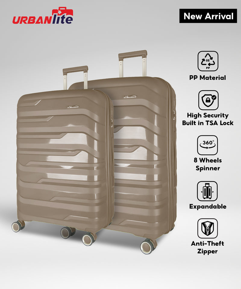 (NEW LAUNCH) Urbanlite TROVE 2.0- 20" + 24" Bundle"  360° 8-Wheel Spinner | TSA I Expandable | Anti Theft | 100% Polypropylene