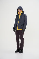 Down Jacket With Internal Shoulder Straps