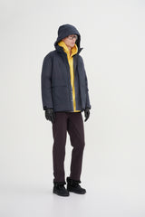 Down Jacket With Internal Shoulder Straps