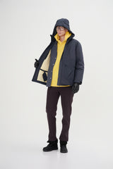 Down Jacket With Internal Shoulder Straps