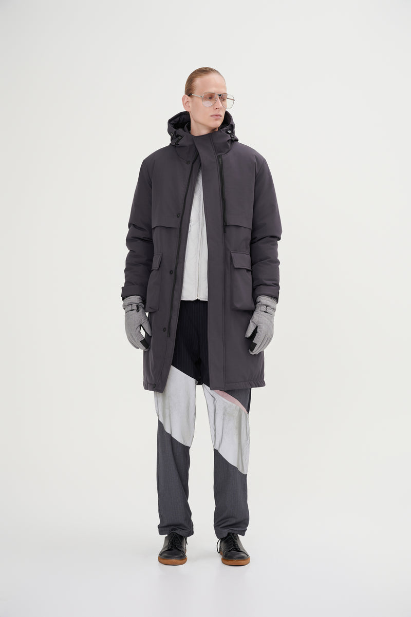 Minimalist Full Length Down Jacket