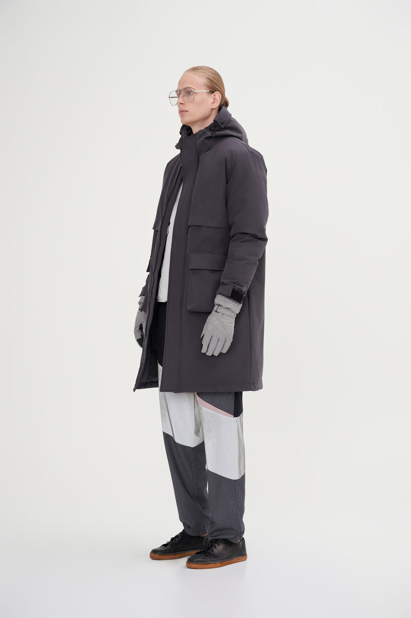 Minimalist Full Length Down Jacket