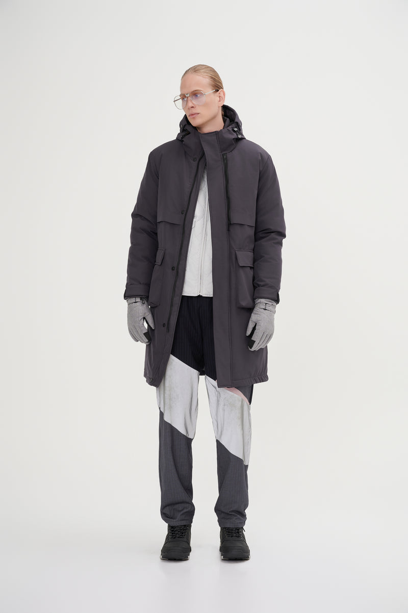 Minimalist Full Length Down Jacket