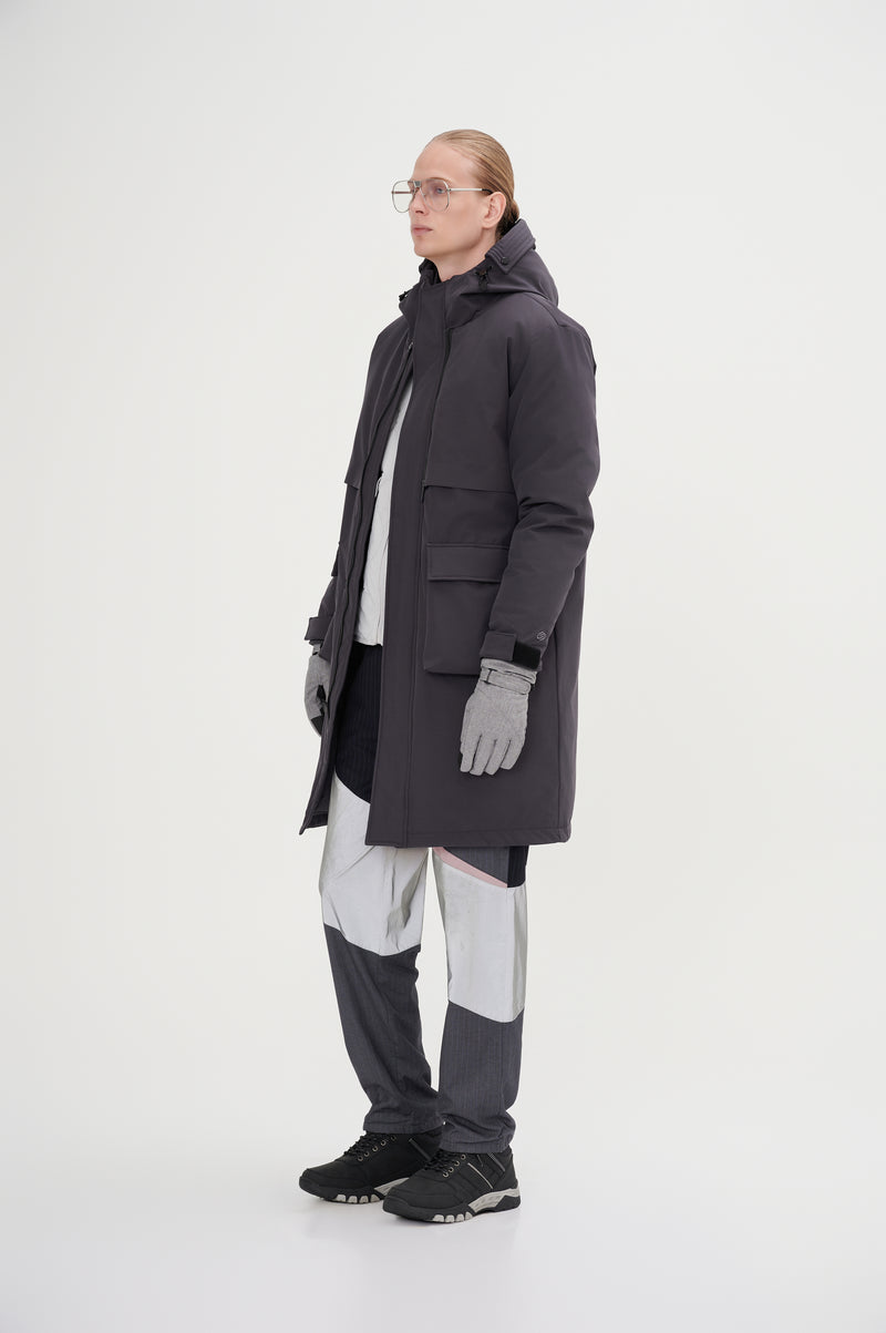 Minimalist Full Length Down Jacket