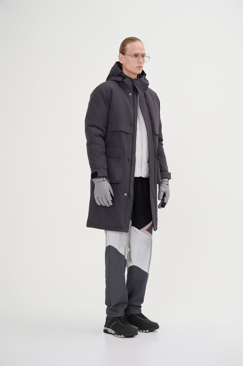 Minimalist Full Length Down Jacket