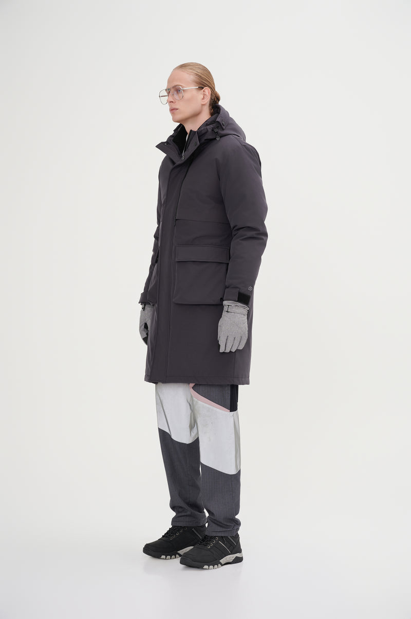 Minimalist Full Length Down Jacket