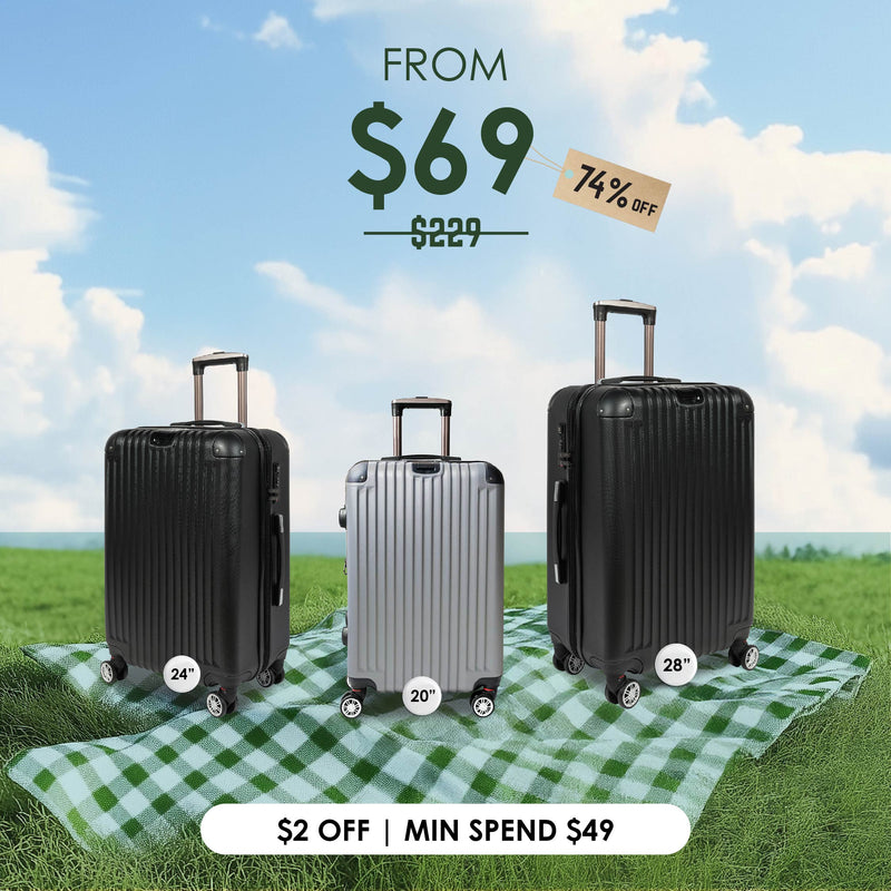 URBANlite VERTEZ  20" / 24" / 28" 360° 8-Wheel Spinner | TSA Lock I Expandable |Corner Guard Hard Case Luggage