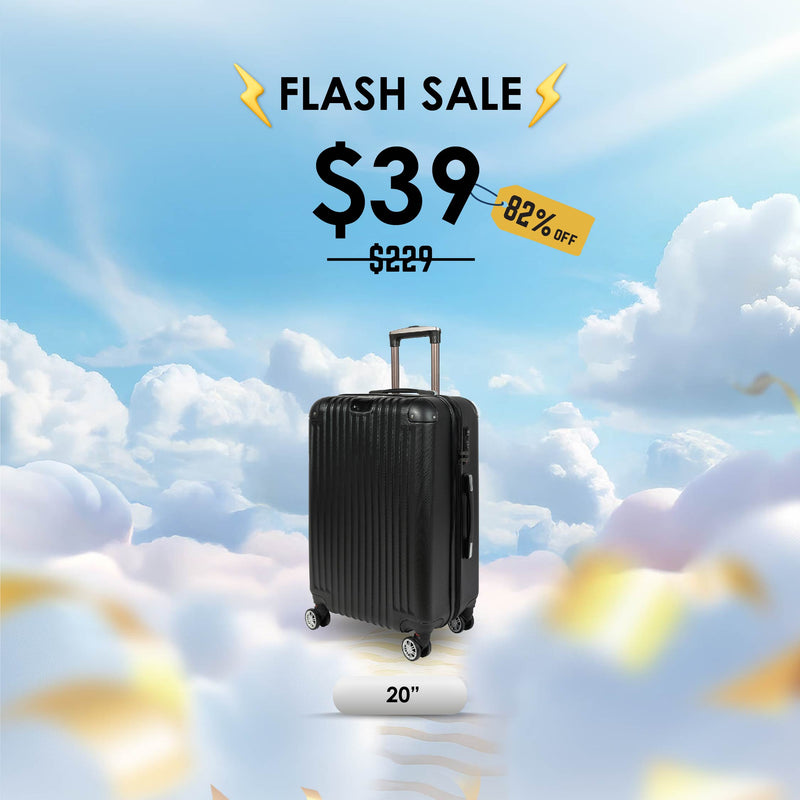URBANlite VERTEZ  20" / 24" / 28" 360° 8-Wheel Spinner | TSA Lock I Expandable |Corner Guard Hard Case Luggage