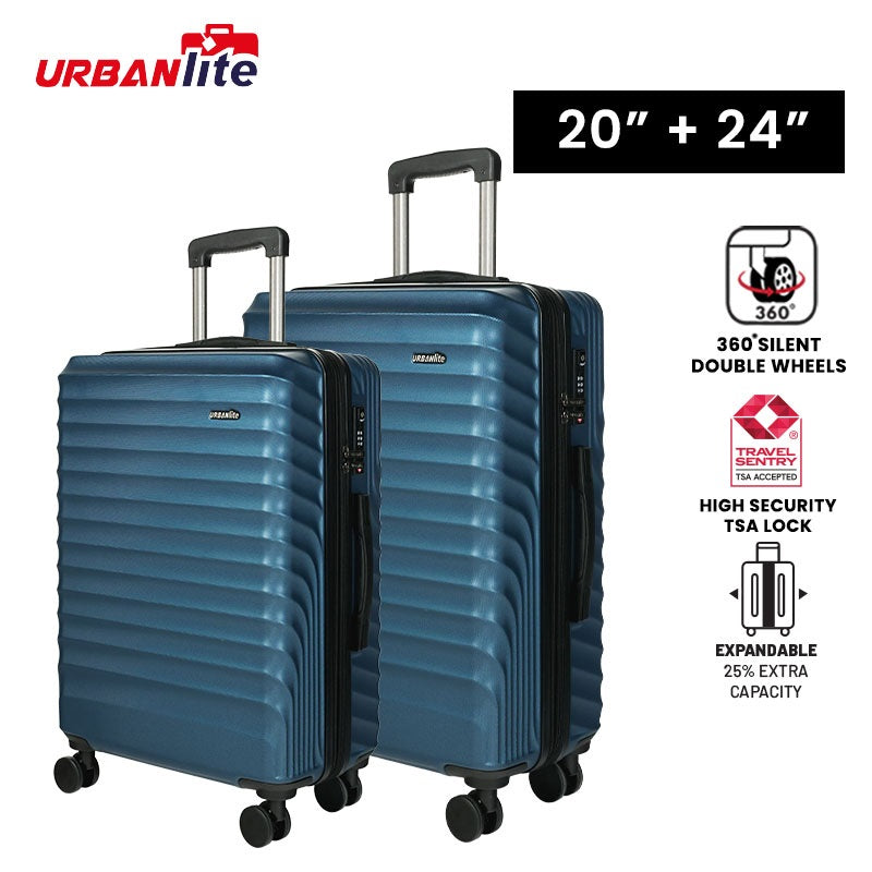 URBANlite LUSH  20"+24" 360° 8-Wheel Spinner | TSA Lock I Expandable |Hard Case Luggage