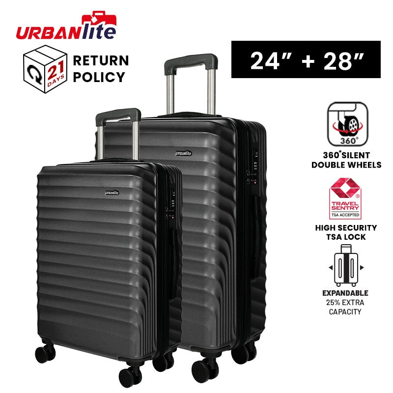 (NEW LAUNCH)Urbanlite LUSH 2 in 1 (24"+28") 360° 8-Wheel Spinner | TSA Lock I Expandable |Hard Case Luggage-ULH 22912