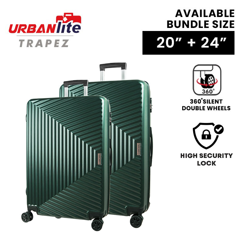 URBANlite Trapez 20"+24" Bundle | 8-Wheel Spinner | Anti-Scratch | Hard Case Luggage