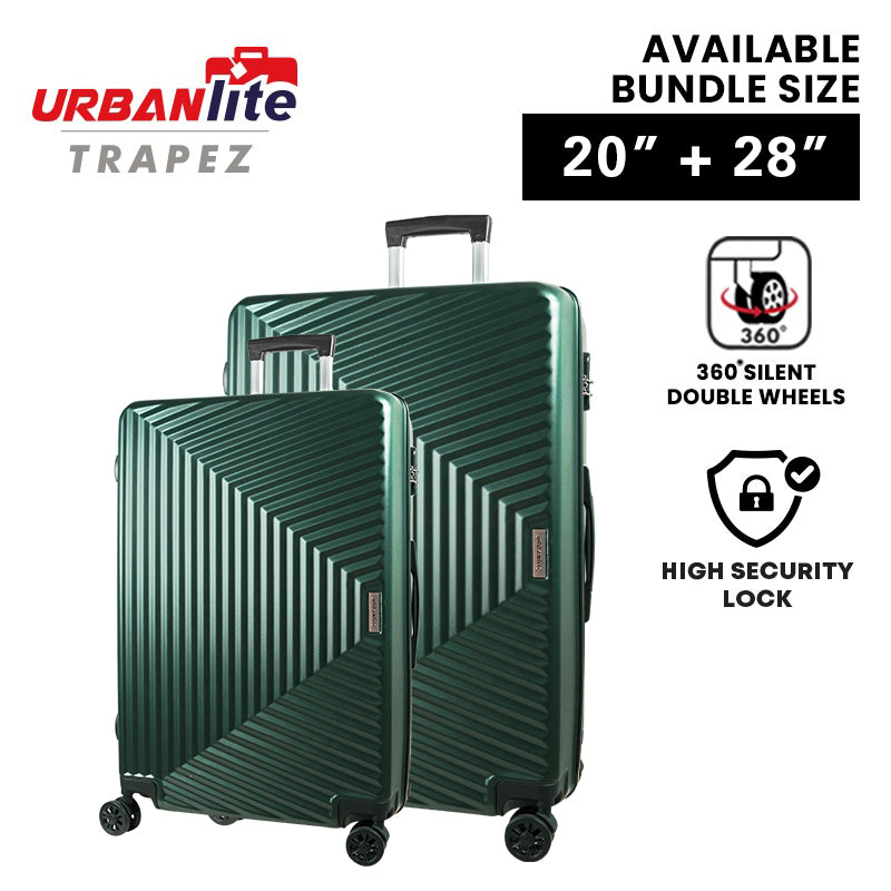 URBANlite Trapez 24"+28" Bundle | 8-Wheel Spinner | Anti-Scratch | Hard Case Luggage