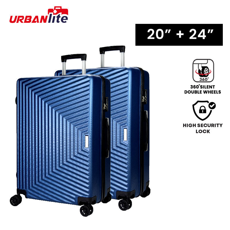 URBANlite Trapez 20"+24" Bundle | 8-Wheel Spinner | Anti-Scratch | Hard Case Luggage - Universal Traveller SG