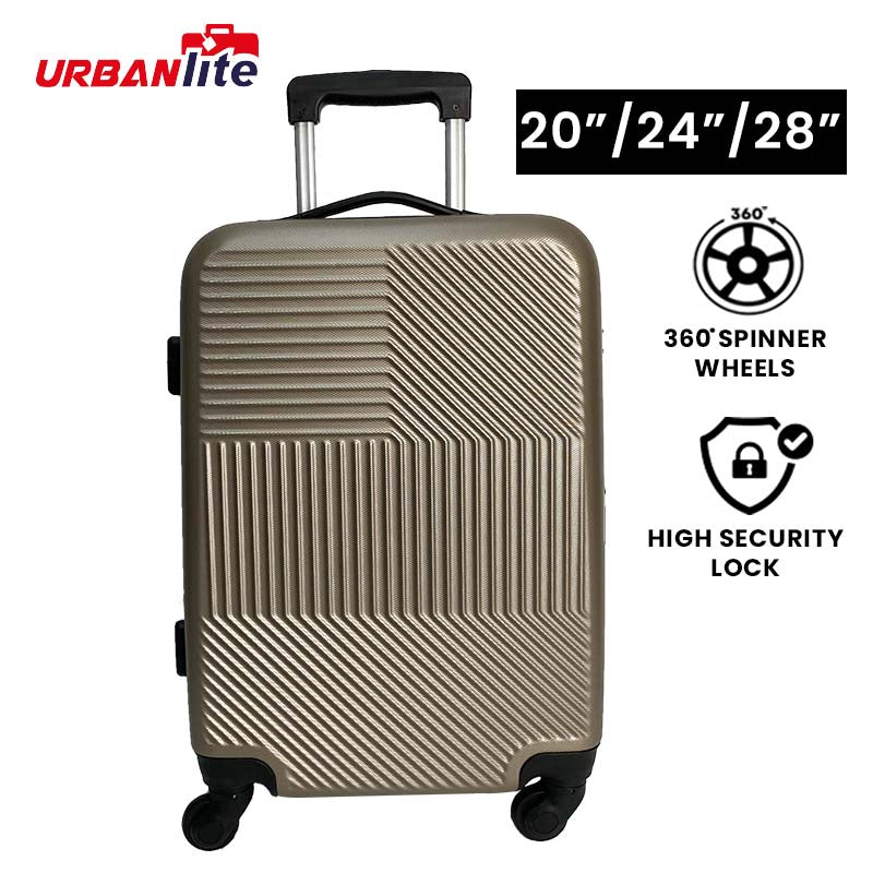 URBANlite Ray 20"/24"/28" | 4-Wheel Spinner | Anti-Scratch | Hard Case Luggage - Universal Traveller SG