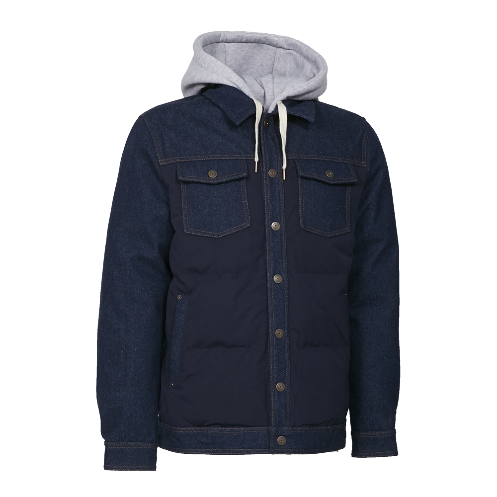 Down jacket cheap with removable hood