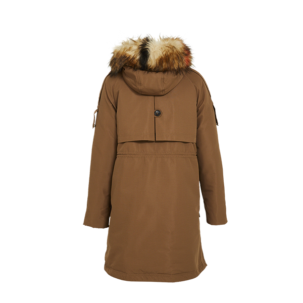 Trendy Down Jacket with Contrast Hood Fur Universal Traveller SG
