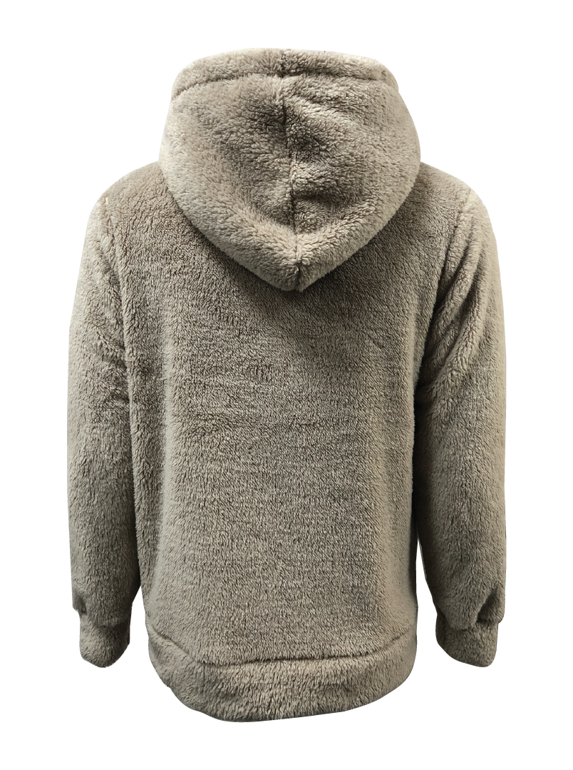 High Pile Coral Fleece Hoodie Jacket - Universal Traveller SG