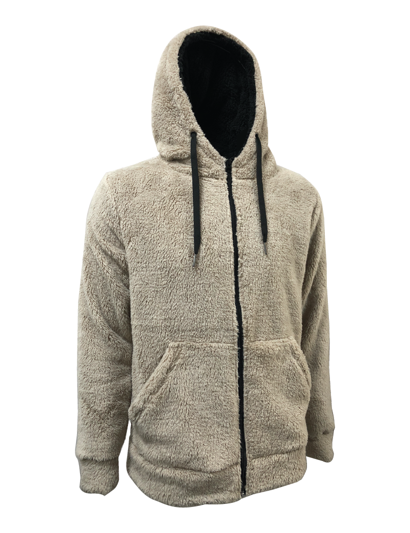 High Pile Coral Fleece Hoodie Jacket - Universal Traveller SG