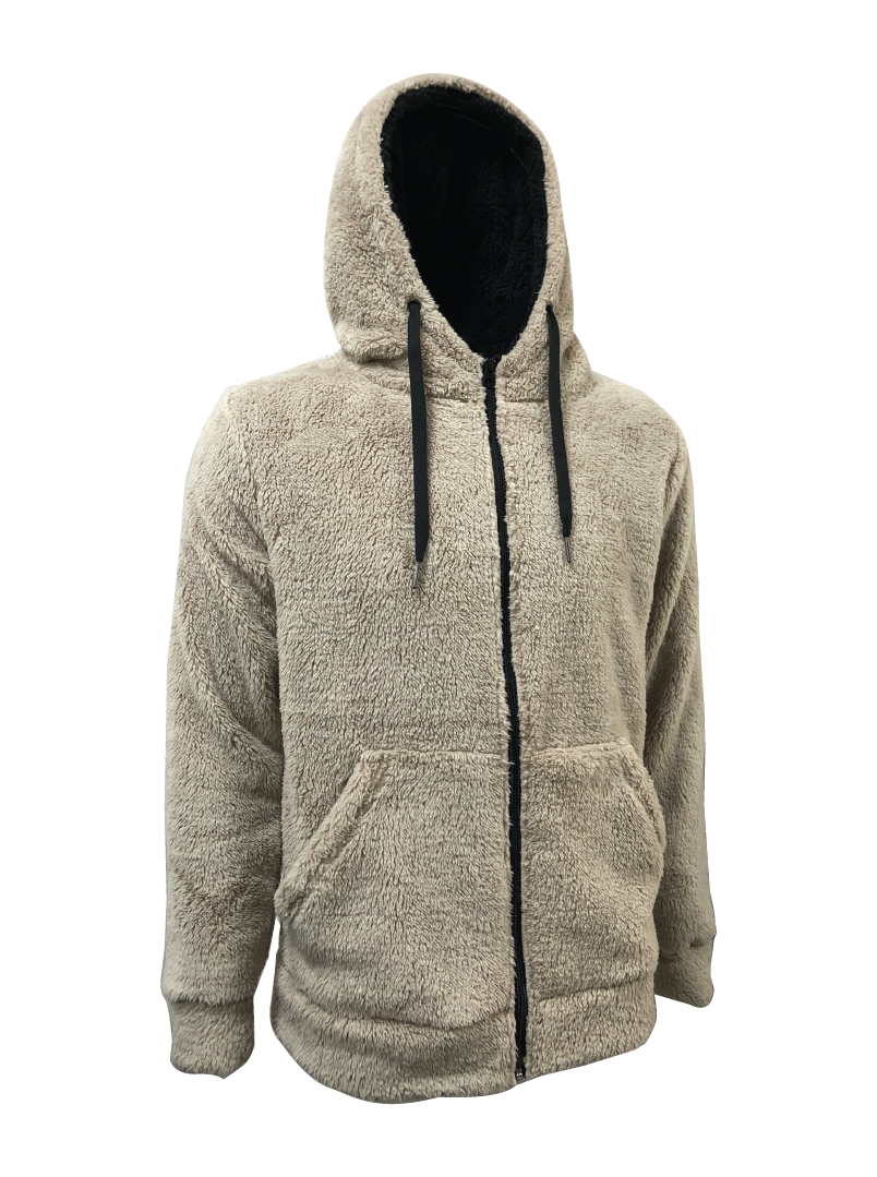 High Pile Coral Fleece Hoodie Jacket - Universal Traveller SG