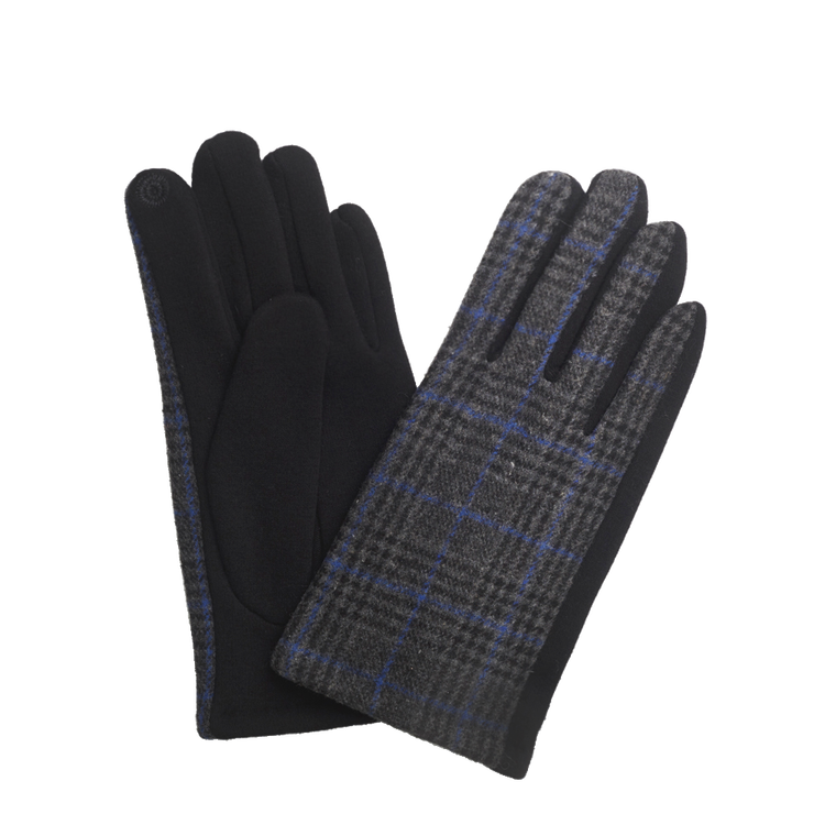 Checkered Wool Gloves