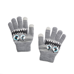 Boy Monster Knitted Gloves With Fleece lining
