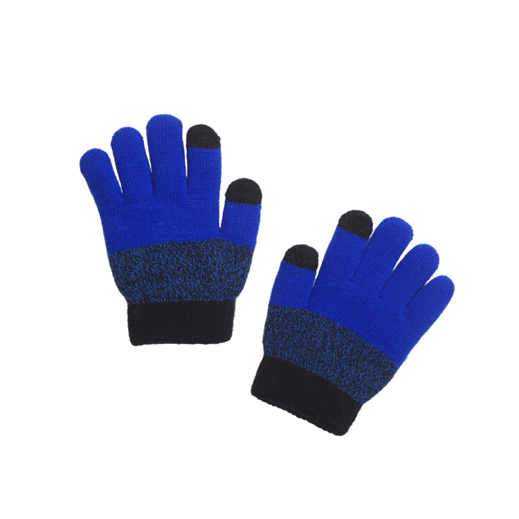 Boy Tone Knitted Gloves With Fleece lining