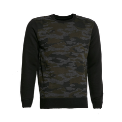 Crew Neck Knitted Sweater With Camouflage Print - Universal Traveller SG