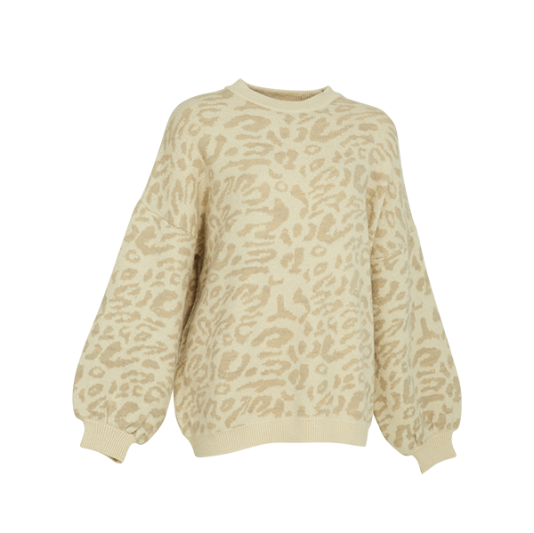 Oversize sales leopard sweater