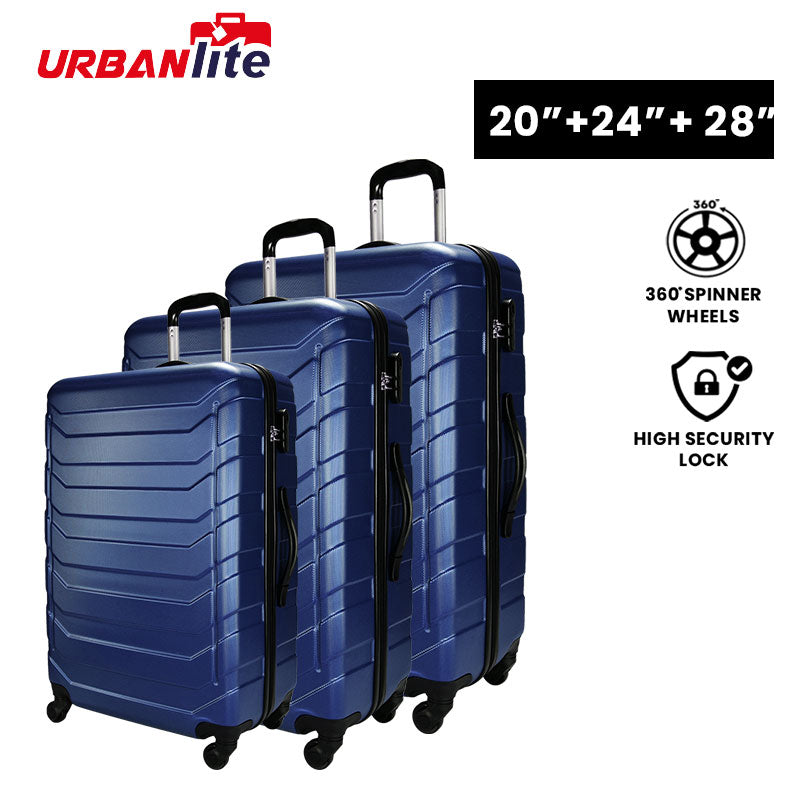 URBANlite Ledge 20"+24"+28" Bundle | 4-Wheel Spinner | Hard Case Luggage - Universal Traveller SG
