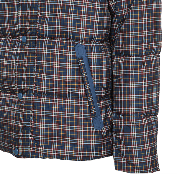 Mens checked 2025 padded jacket