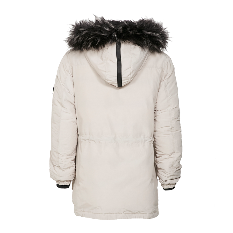 Outdoor Padded Jacket With Oversized Faux Fur Hood Universal