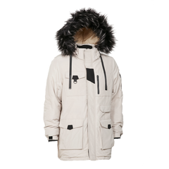 Outdoor Padded Jacket With Oversized Faux Fur Hood - Universal Traveller SG