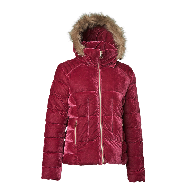 Glamorous Velvet Puffer Jacket - Universal Traveller SG