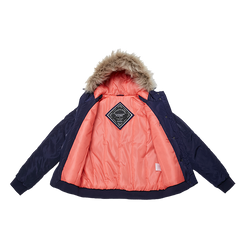 Puffer Jacket With Faux Fur Trim - Universal Traveller SG